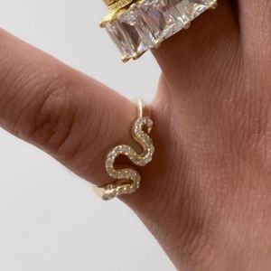 Chvker, Envy Pavé Snake 925 Ring, New